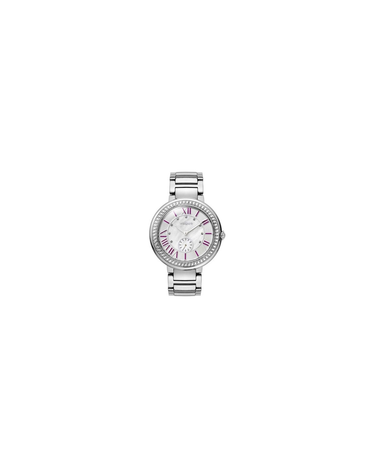 Vogue Red Carpet Stainless Steel With Mother Pearl Dial